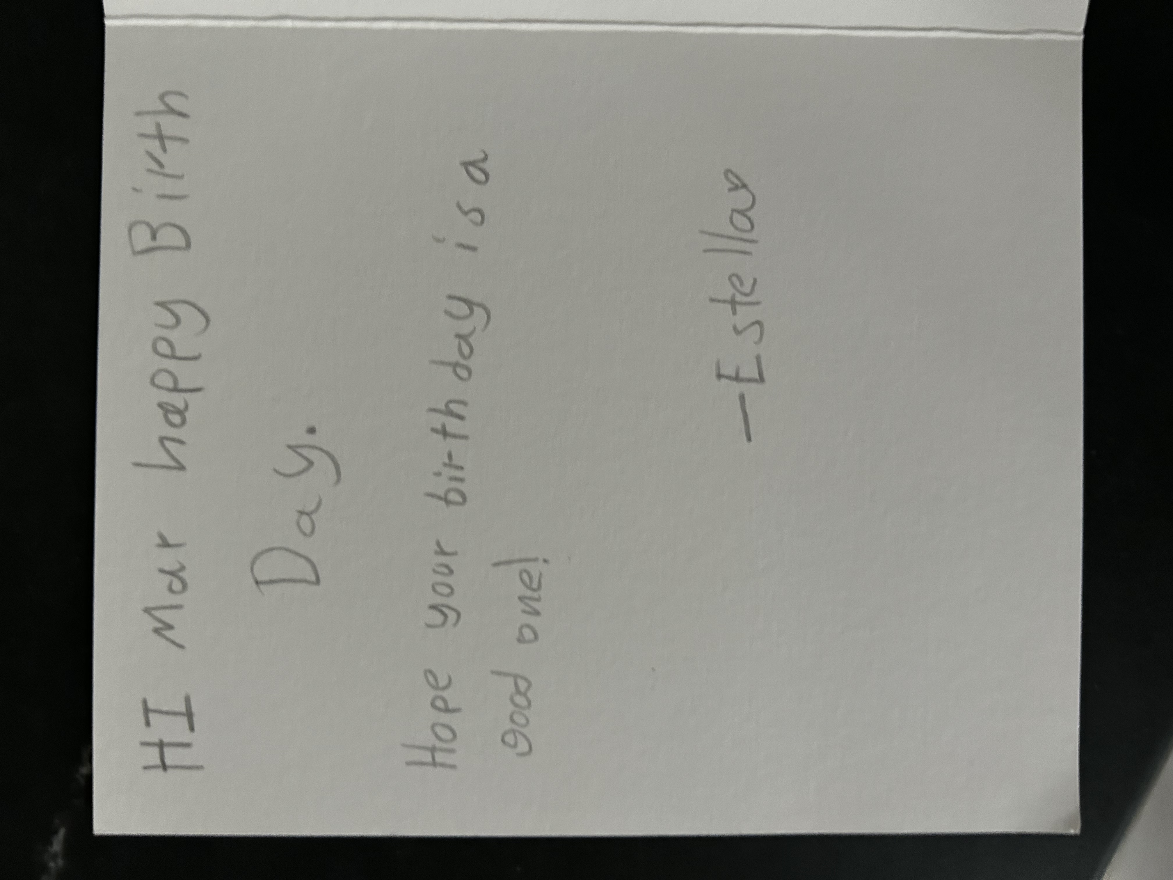 Card 1 note